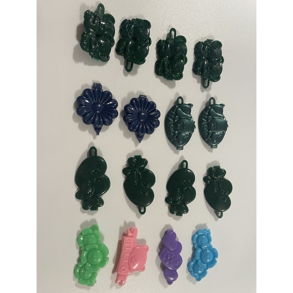 Other - Vtg lot Girls Novelty Hair Clip Barrette Flower Puppy‎ Smile Heart 80s 90s Y2K